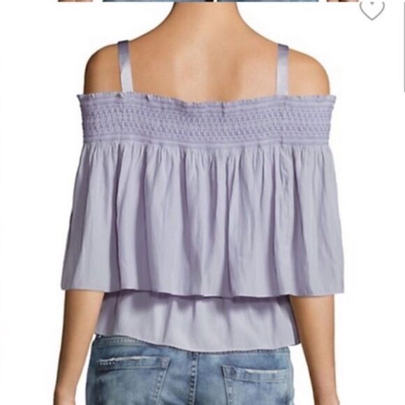 NWT Ramy Brook Shari Blue Layered Top Small - Picture 5 of 12